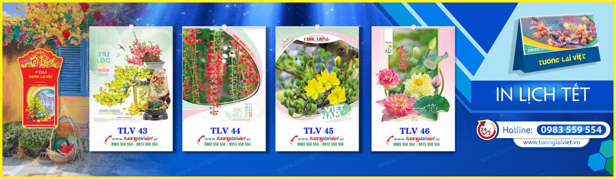 In Lịch Lò Xo 7 Tờ