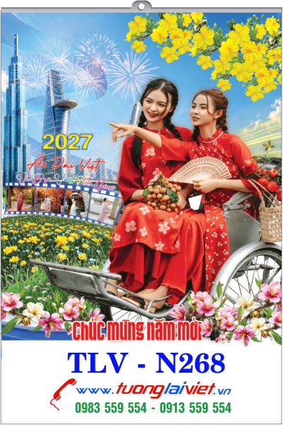 In Lịch treo tường 5 tờ Dáng việt