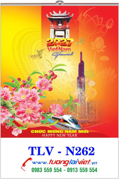 In Lịch treo tường 5 tờ Thắng cảnh