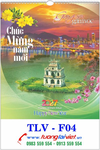 In Lịch treo tường 7 tờ Thắng Cảnh